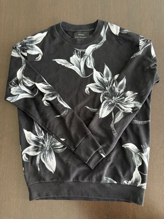 Zara Felpa Floreale Nera - Taglia S - Ottime Condizioni