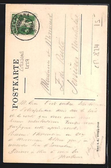 Cartoline postali: AK Chasellas, Campfer, Piz la Margna – Usato da Berlin venduto da bartko-reher 1
