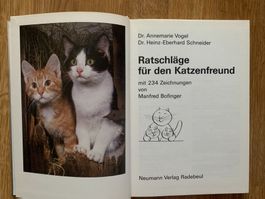 Ratschläge für den Katzenfreund, A. Vogel/H.-E. Schneider