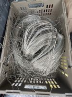 Drahtrolle versilbert dehnbar ca 1mm ( Kiste voll)