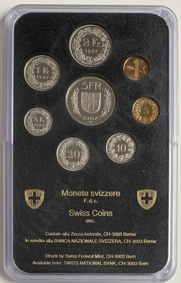 Tutti le monete: Série 1987  F.d.c. – Nuovo (secondo la descrizione) da Martigny venduto da Numis-World