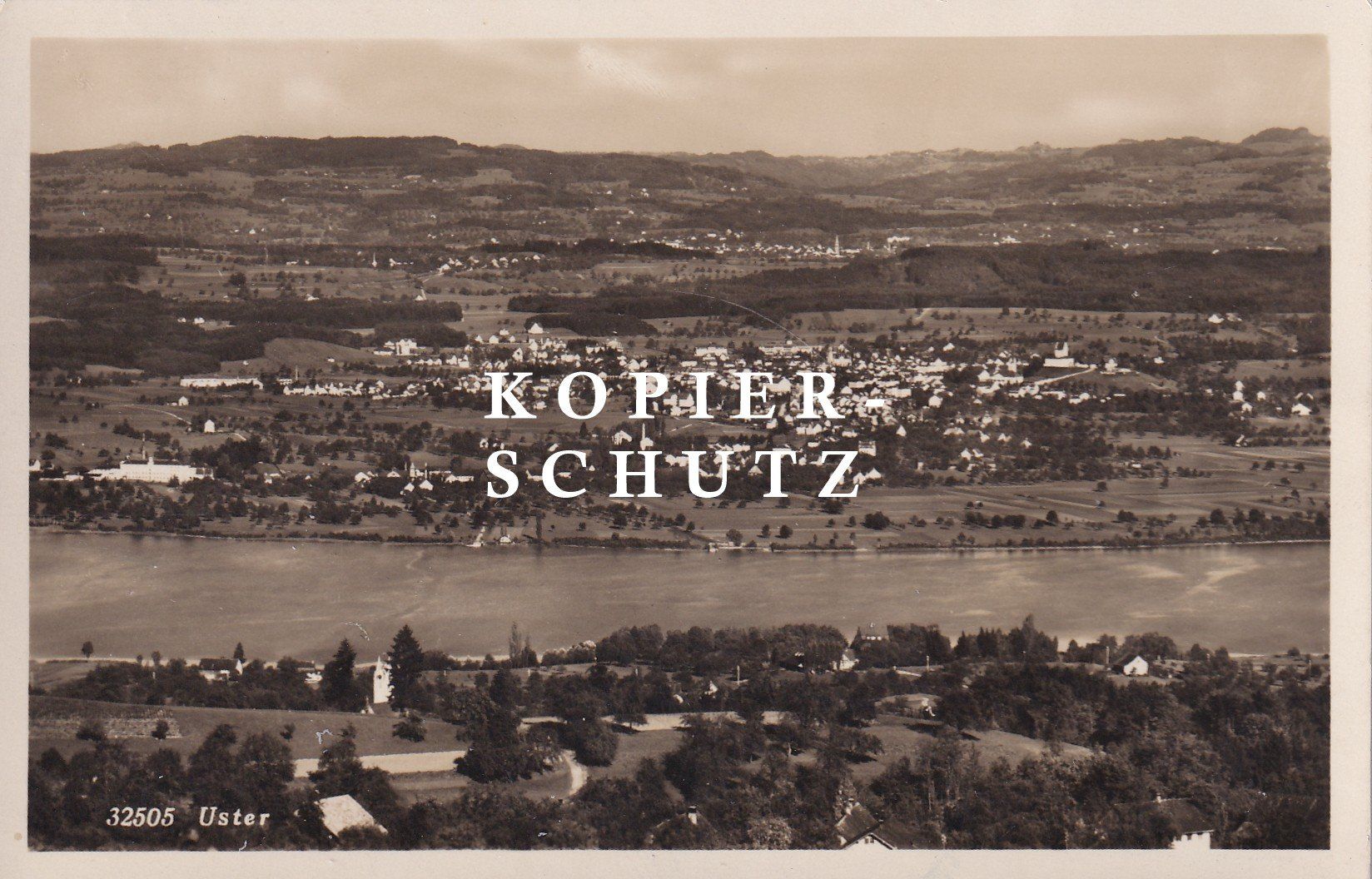 Cartoline postali: Blick auf Maur, Greifensee und Uster /bg – Usato da Hombrechtikon venduto da Rudolf07