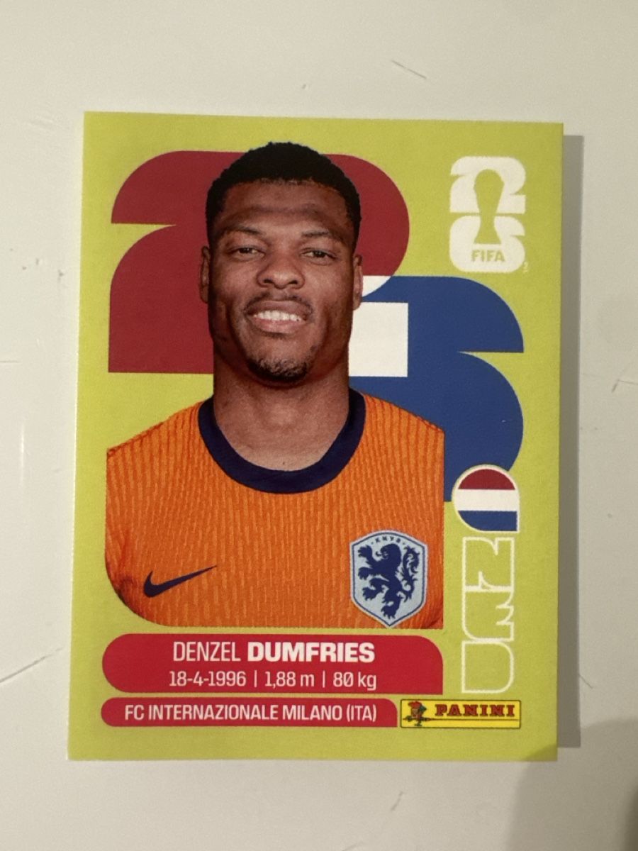 Panini Carte collezionabili: Panini 2026 Denzel Dumfries NED6 – Nuovo (secondo la descrizione) da Bern venduto da akl_sy9s