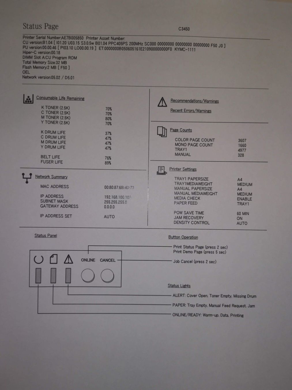 Oki Drucker: OKI C3450 – Gebraucht aus Birmenstorf AG von Src_ag 2