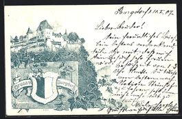 AK Burgdorf, Blick auf die Festung, 1907