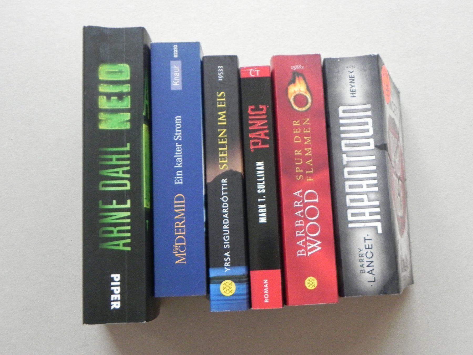Libri: 6 Taschenbücher Triller versch. Autoren – Usato da Siebnen venduto da krimsie 8