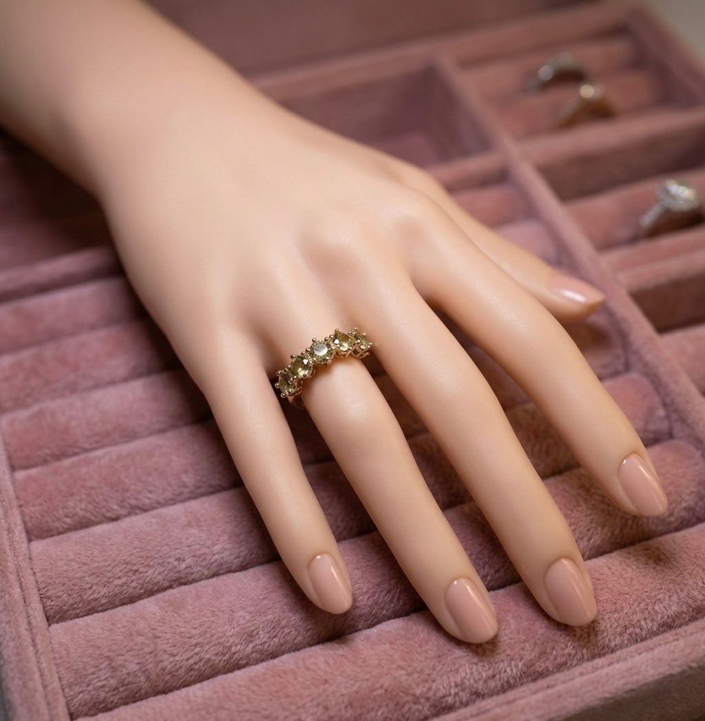 Anelli: Bague Péridots – Nuovo e nell'imballaggio originale da St-Maurice venduto da Sandrinette123 2