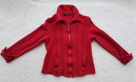 Rote Wolljacke Gr. XS Frank Walder