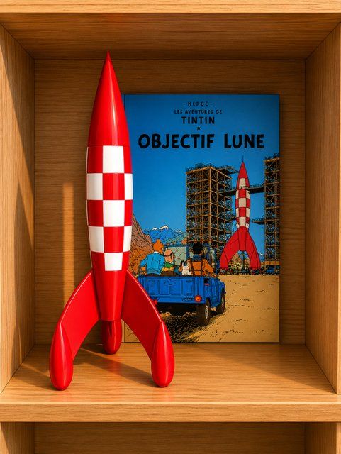 Statuette: Fusée tintin 33.5cms – Nuovo (secondo la descrizione) da Le Locle venduto da Hiboux