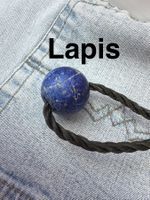 Lapis   Kugel  Lapislazuli echt  gross gelocht   natur