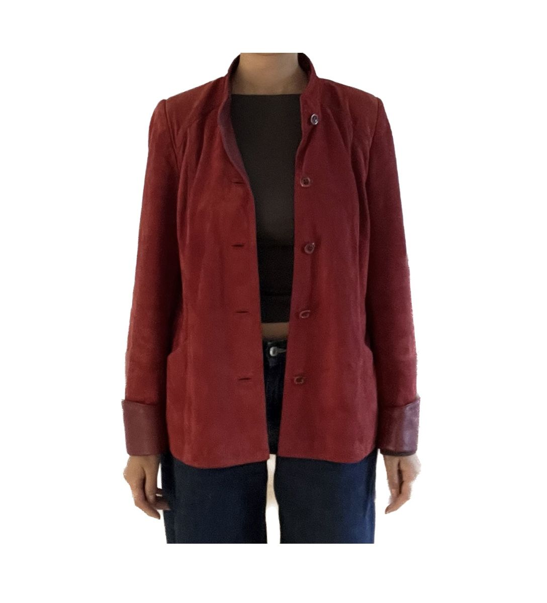 Vestes: rote Lederjacke (Grösse M) – Neuf (Voir description) à Kriens par leoniemejann 2