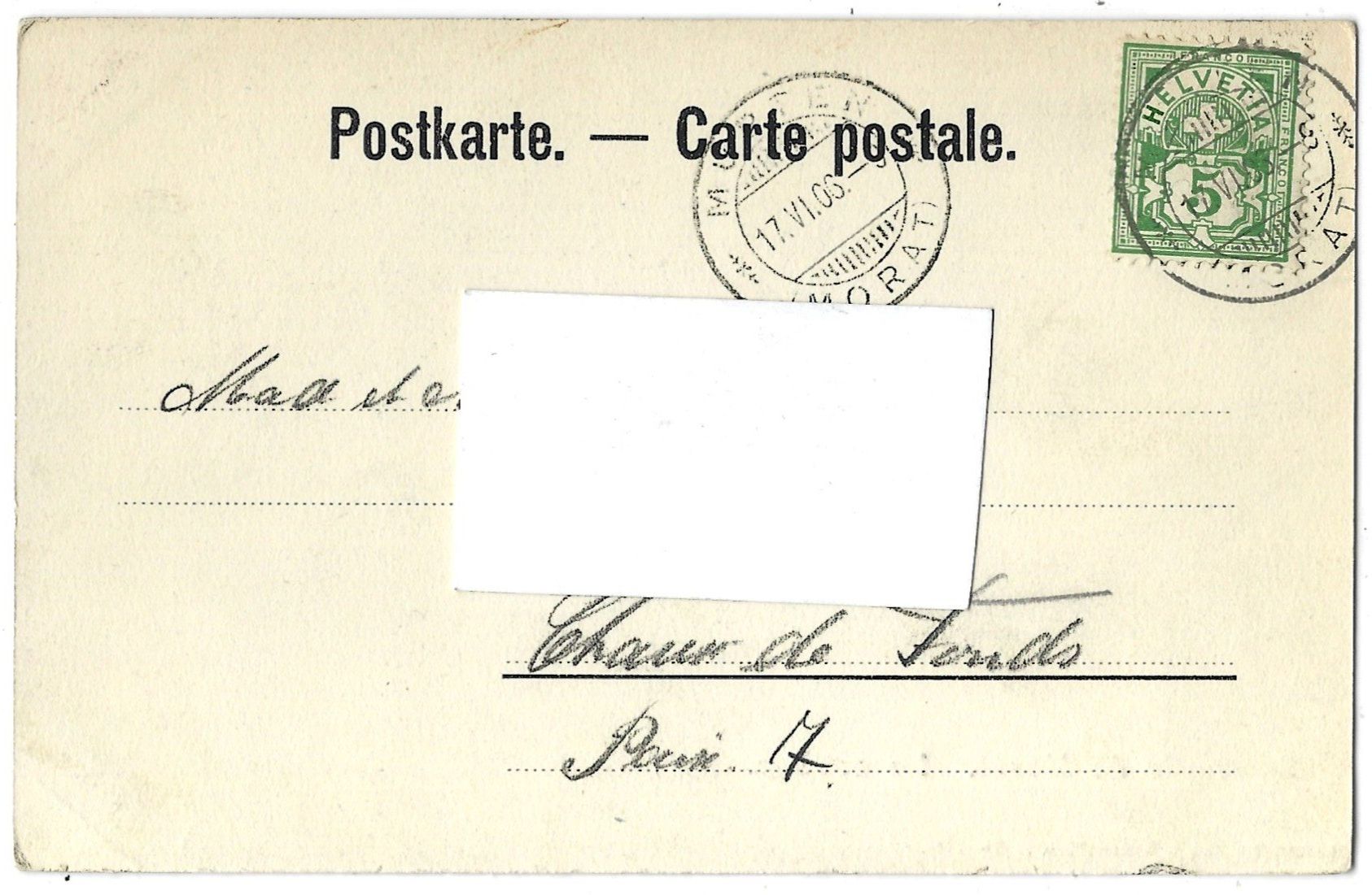 Cartoline postali: S o u v e n i r    d e    M o r a t.    L e   c o l l è g e – Usato da Bütschwil venduto da Jackson1A 1