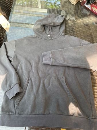 Junge Hoodie Pullover dunkel Grau 158/164