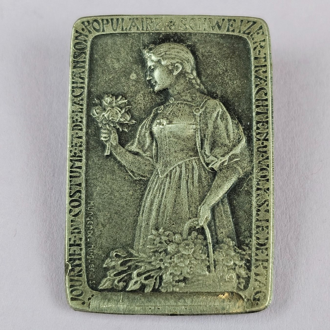Placchette & Badge: Abzeichen/Nadel Schweizer Trachten-/Volksliedertag Bern 1925 – Usato da Riehen venduto da Nobelshop
