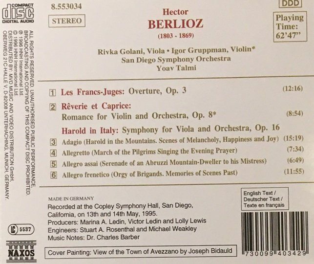 CD: Berlioz - Harold in Italy – Usato da Grüningen venduto da azulamarillo 1