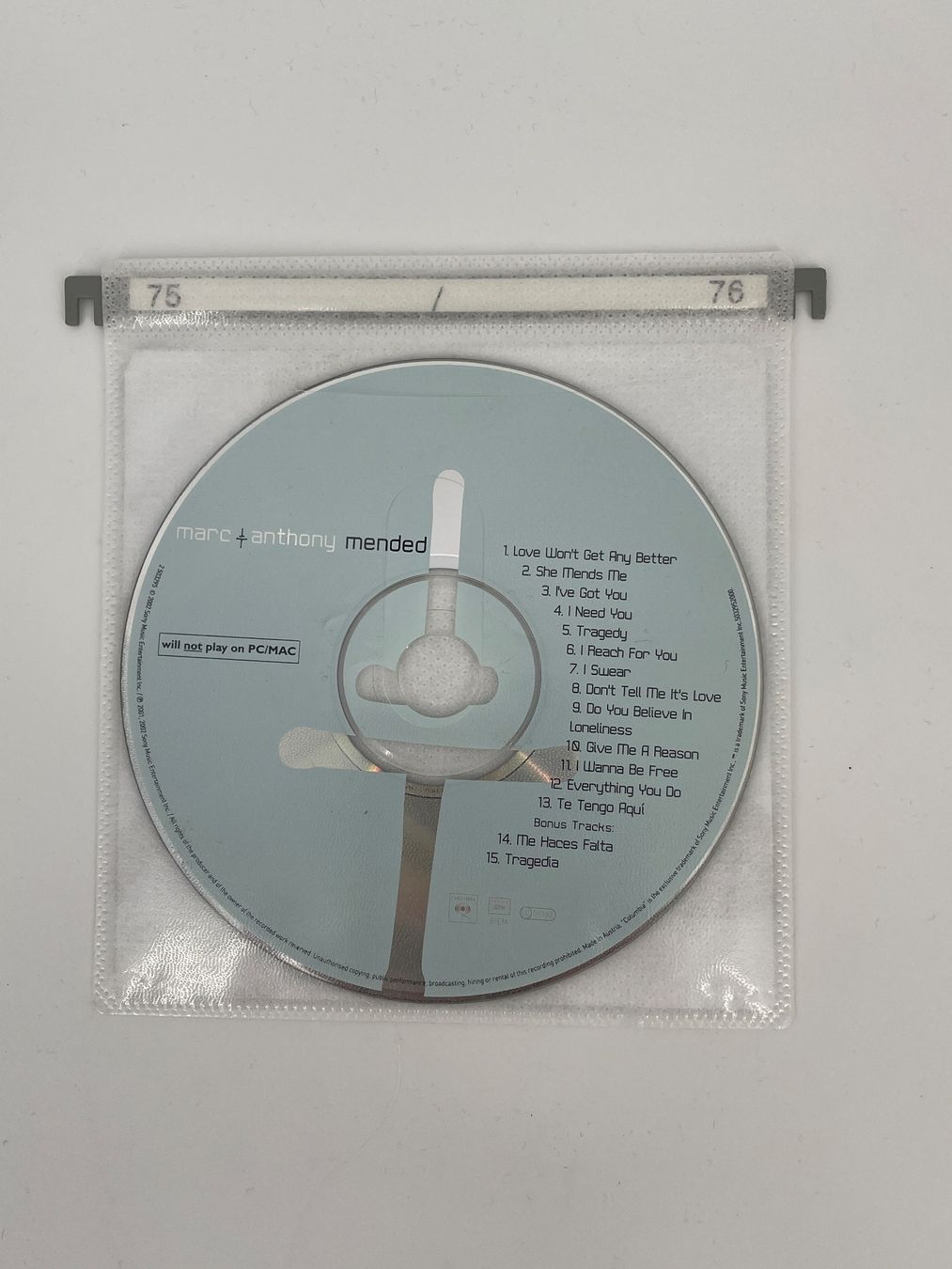 CD: Marc Anthony Mendendez CD – Usato da Auenstein venduto da moin. 1