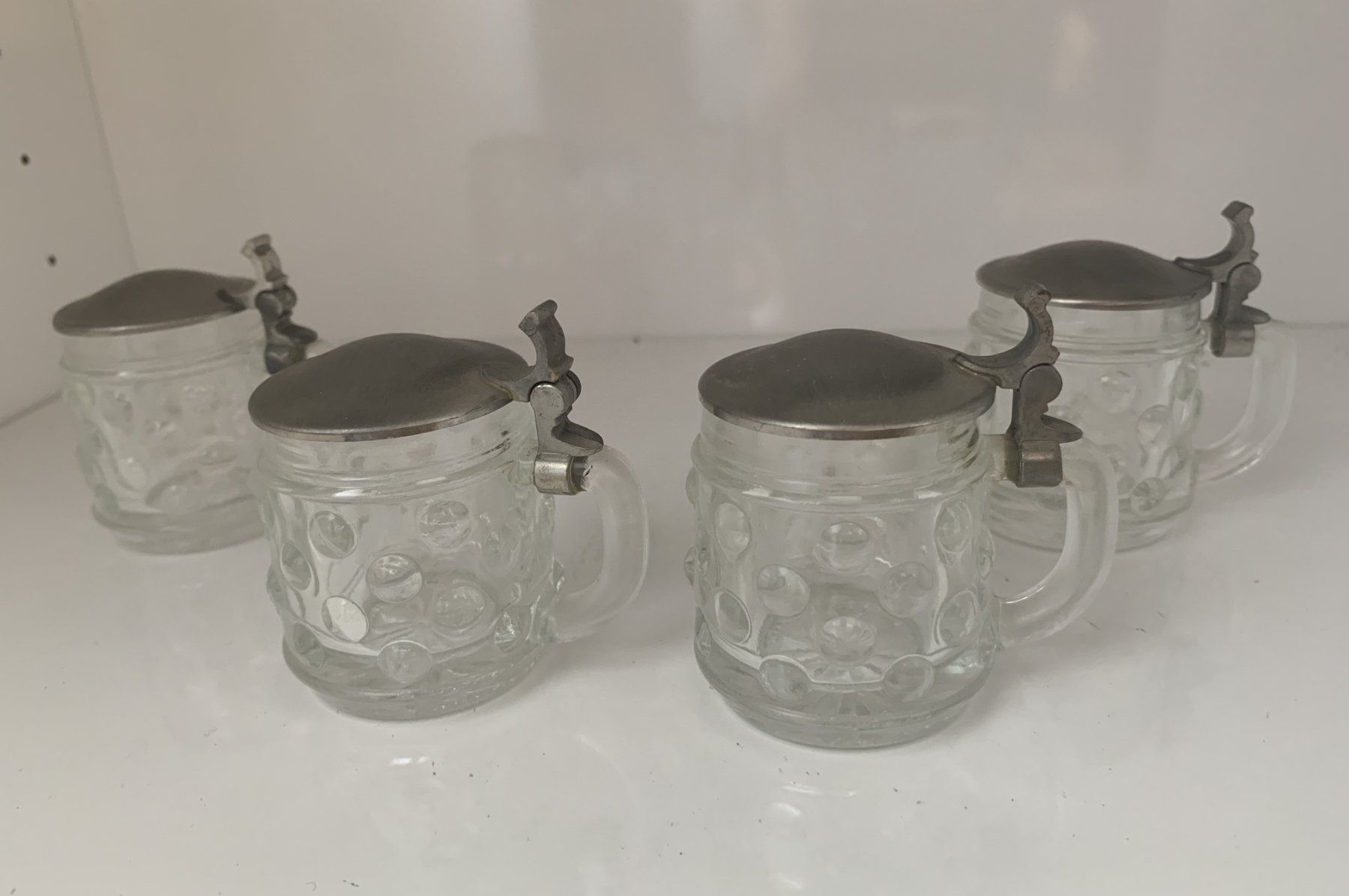 Bicchieri: 4 Mini-Bier-Humpen – Usato da Volketswil venduto da zwitsch33 1