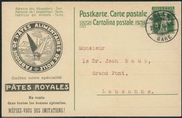 1909 - Postkarte - Privatzudruck - Rolle VD - Ganzsache