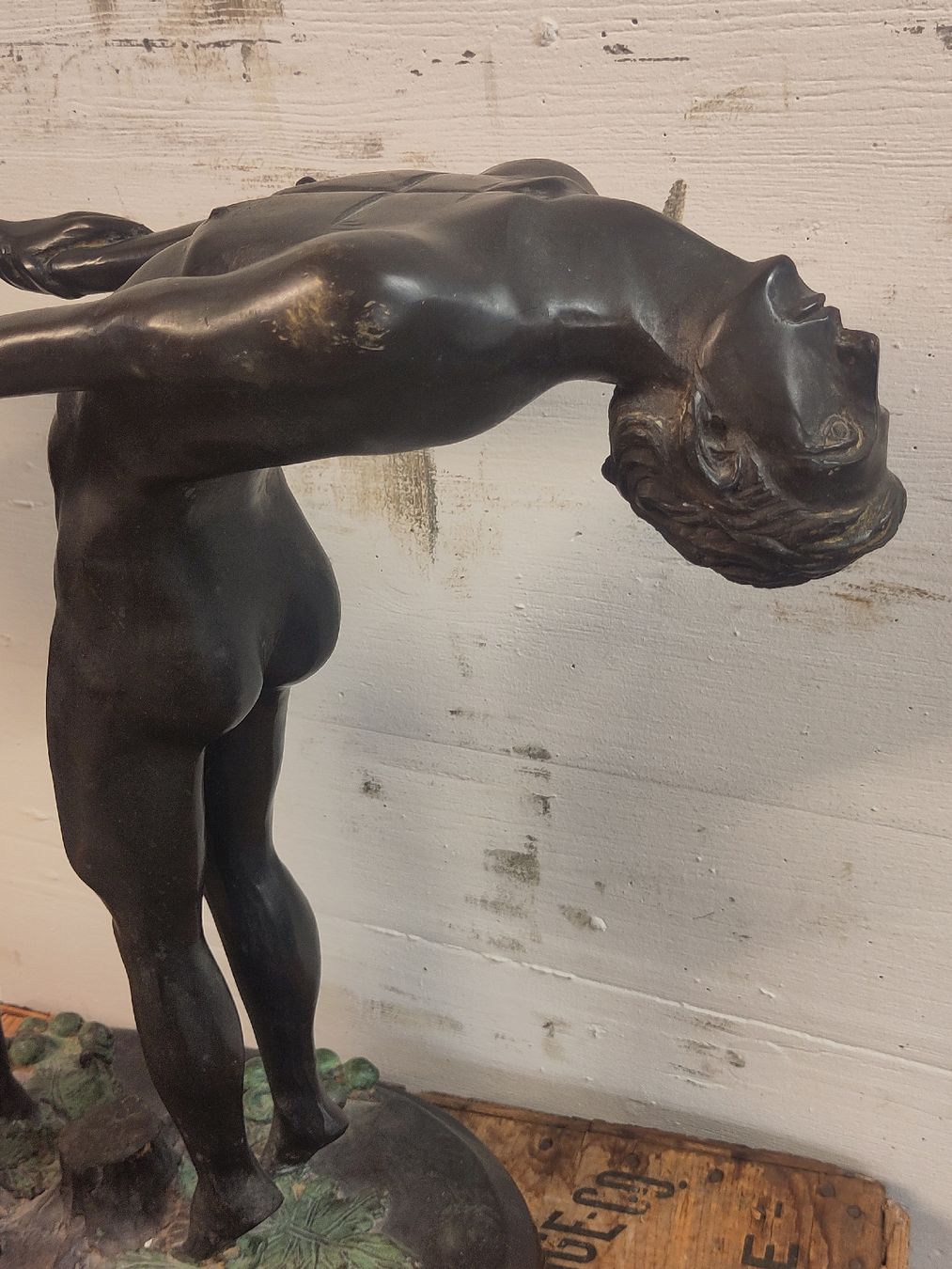 Skulpturen & Statuen: Blumenhalter aus Bronze – Gebraucht aus Basel von Morgenmuffel 6