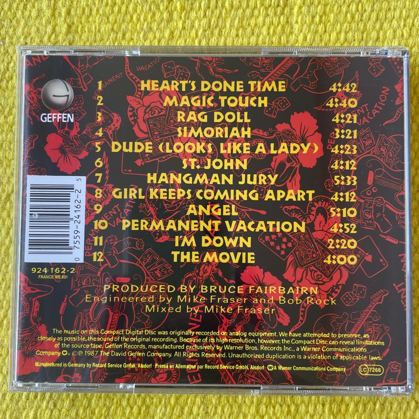 CD: AEROSMITH-PERMANENT VACATION – Usato da Rorschacherberg venduto da CD-Roli 1