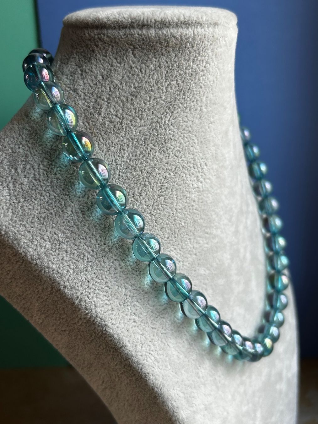 Catenine: Murmeln-Kette Meerblau (44cm) – Usato da Dittingen venduto da Bellevista 7