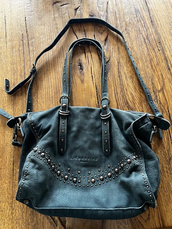 Liebeskind Monogram Borsa borsa borsa Pelle 40 cm burgundy | sul