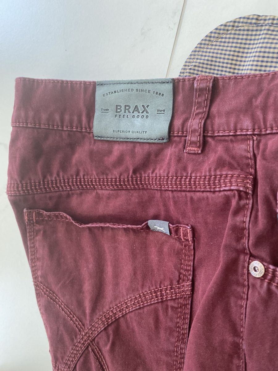 Brax Pantaloni: Brax COOPER FAN US 38/30 bordeaux, – Usato da Zürich venduto da DidierTG 3
