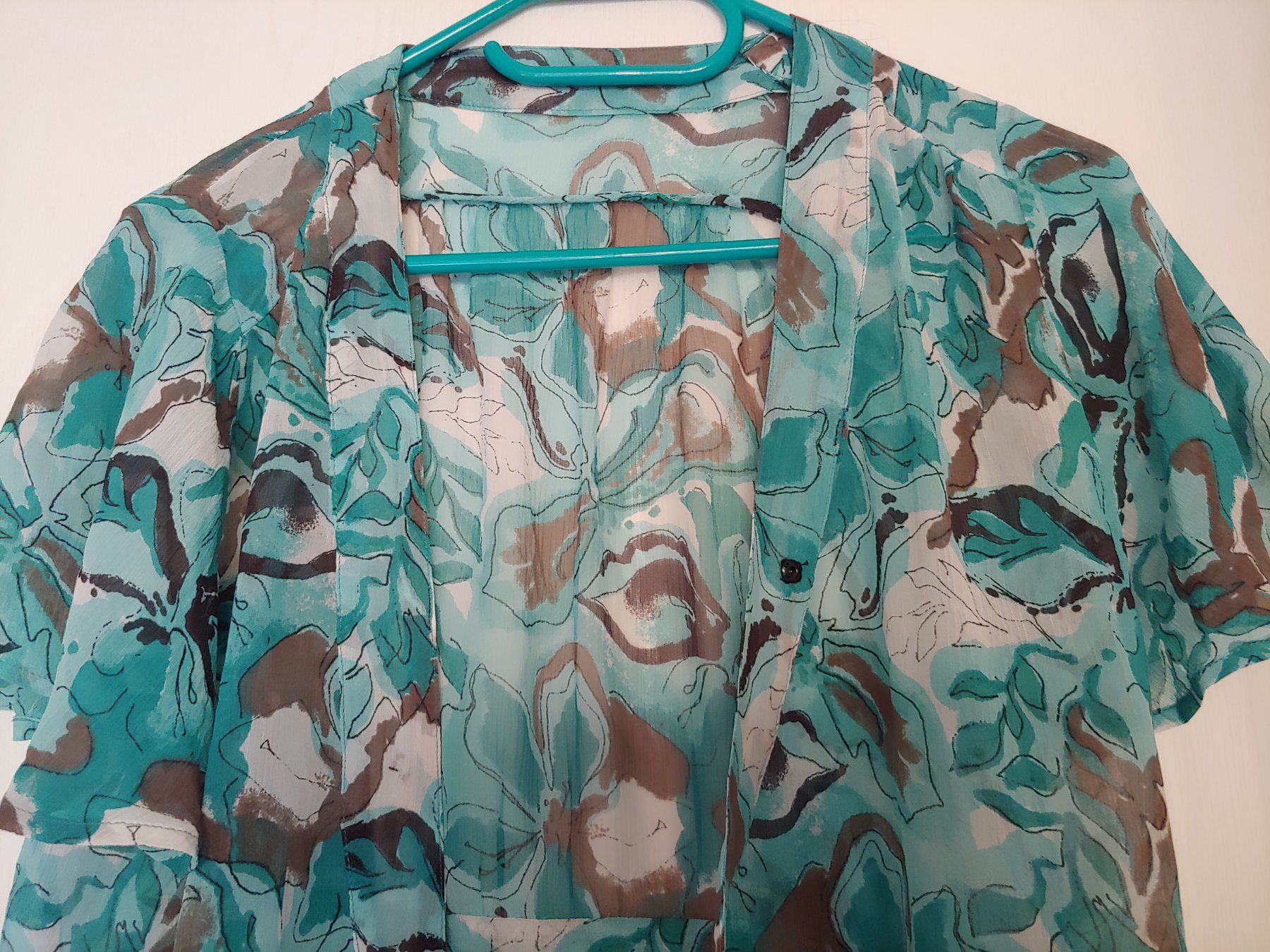 H&M Blusen: Seidenbluse, Wickelbluse von H&M, Blautöne, Gr.36/38 – Gebraucht aus Suhr von andreas_2008 3