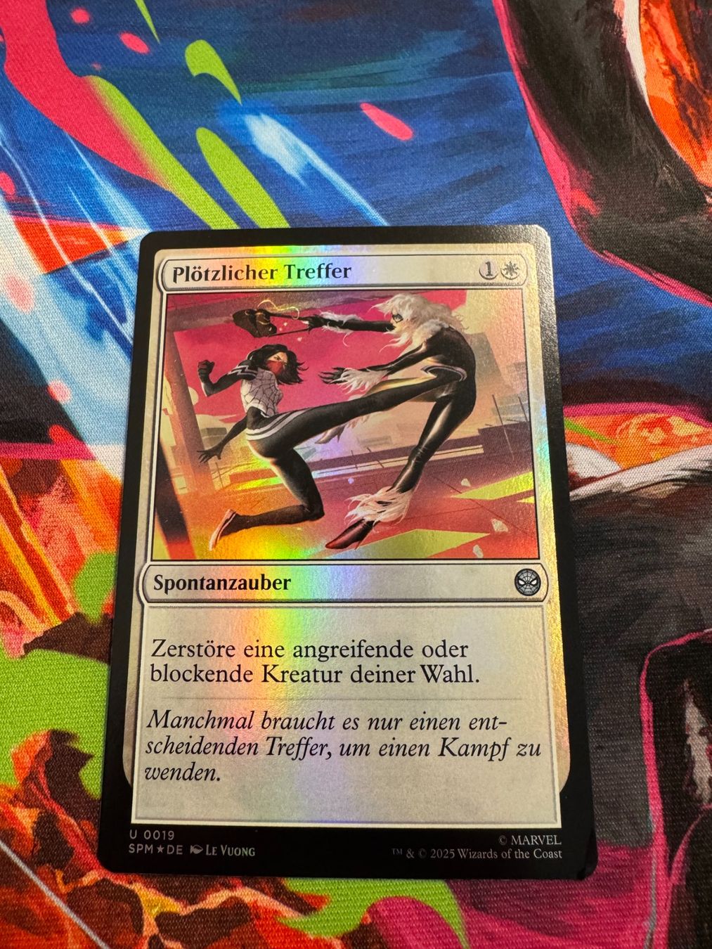 Magic The Gathering Carte collezionabili: Plötzlicher Treffer - Foil - Marvel's Spider-Man - Magic – Nuovo (secondo la descrizione) da Bülach venduto da Pfrenzel