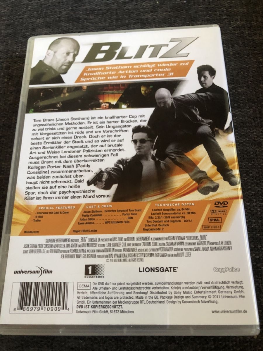 Tous les DVDs: DVD, BLITZ – D'occasion à Balsthal par Katzenfan99 1
