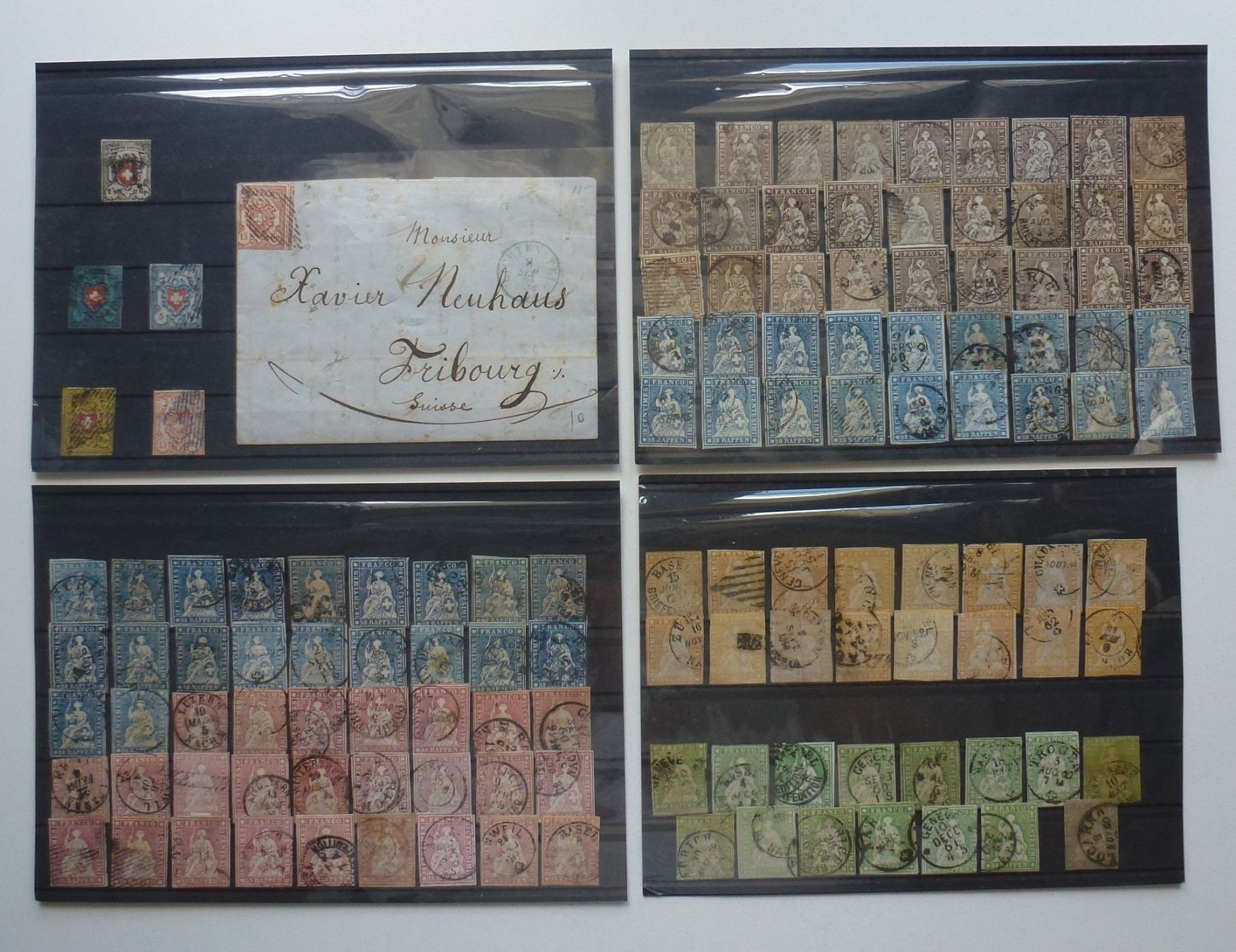 Tutti i francobolli: ++CH Briefmarkensammlung ab Post Locale, Rayons und Strubeli – Usato da Walkringen venduto da Casablanca777