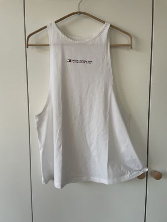 Tommy Sport Tank Top Damen weiss – Gr. S – Top Zustand