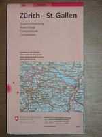 Landeskarte Zürich-St.Gallen 1:100'000 swisstopo