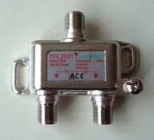 2-fach SAT-Verteiler für Satellitenkabel