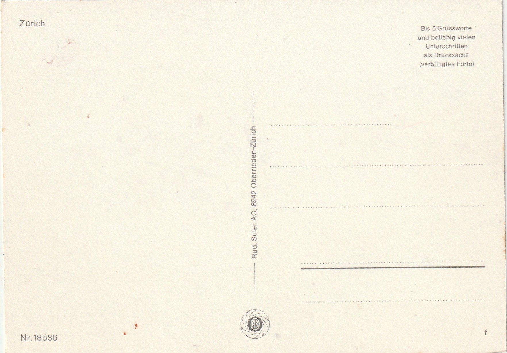 Cartoline postali: Zürich – Usato da Lumbrein venduto da made02 1