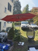 Glatz Sonnenschirm rot rechteckig guter Zustand