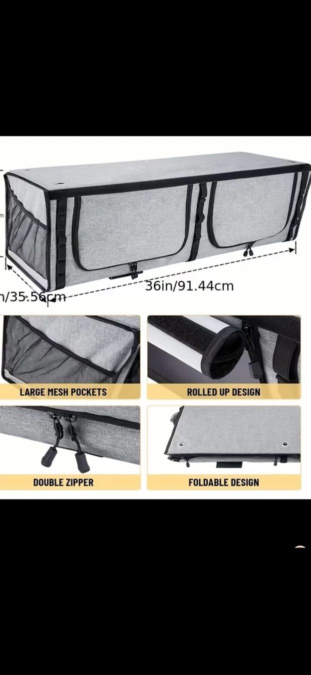 Accessori: Faltbare Aufbewahrungsbox mit zwei Fächern grau 91cm – Nuovo e nell'imballaggio originale da Rorschach venduto da delia84