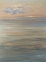 Grosses Gemälde Wolken Himmel Acryl auf Leinwand 60x100 cm