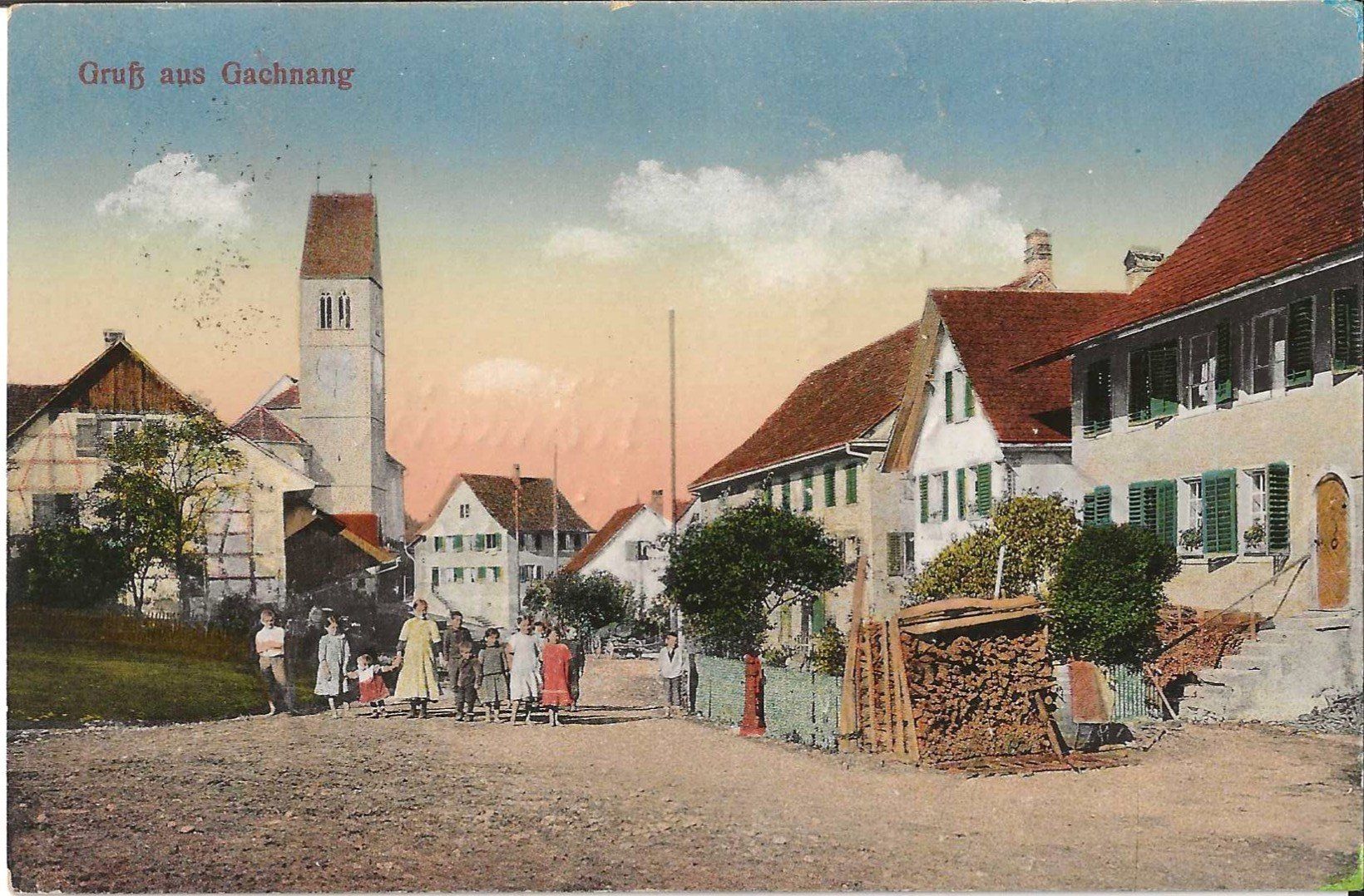 Cartoline postali: Karte Gachnang 1928 – Usato da Zürich venduto da Philacat11