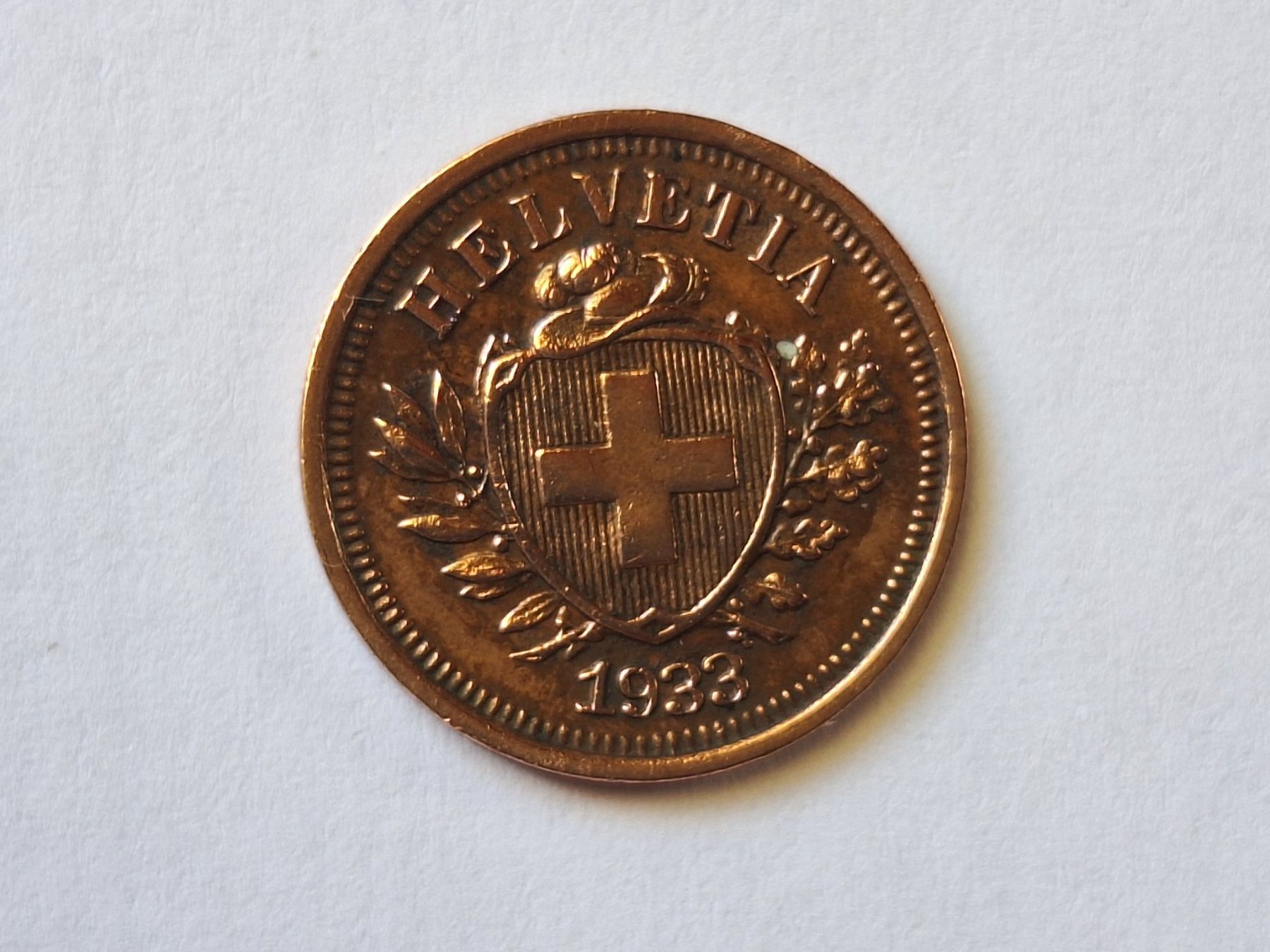 Alle Münzen: 1ct 1933 – Gebraucht aus Couvet von zeze03