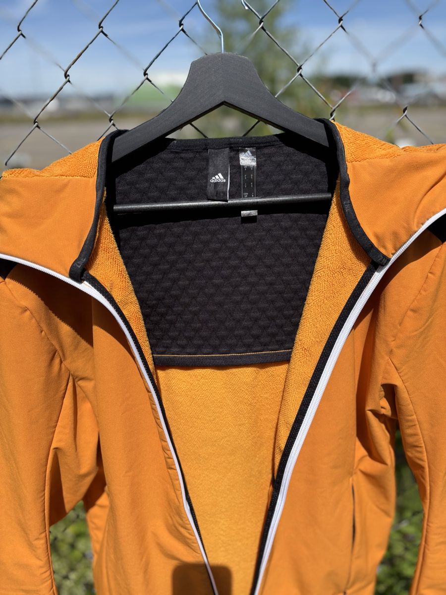 Adidas Giacche: Adidas Sportjacke Orange Gr. M – Usato da Glattbrugg venduto da Pischte.Brockenhaus 2