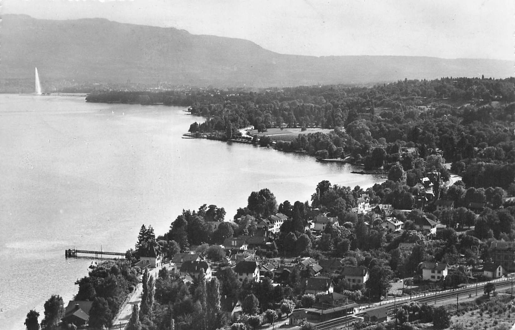 Cartoline postali: Vue aérienne de Bellevue Geneve – Usato da Biasca venduto da Blenio71