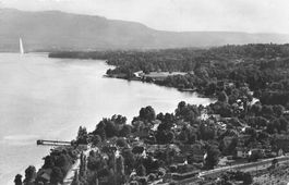 Vue aérienne de Bellevue Geneve