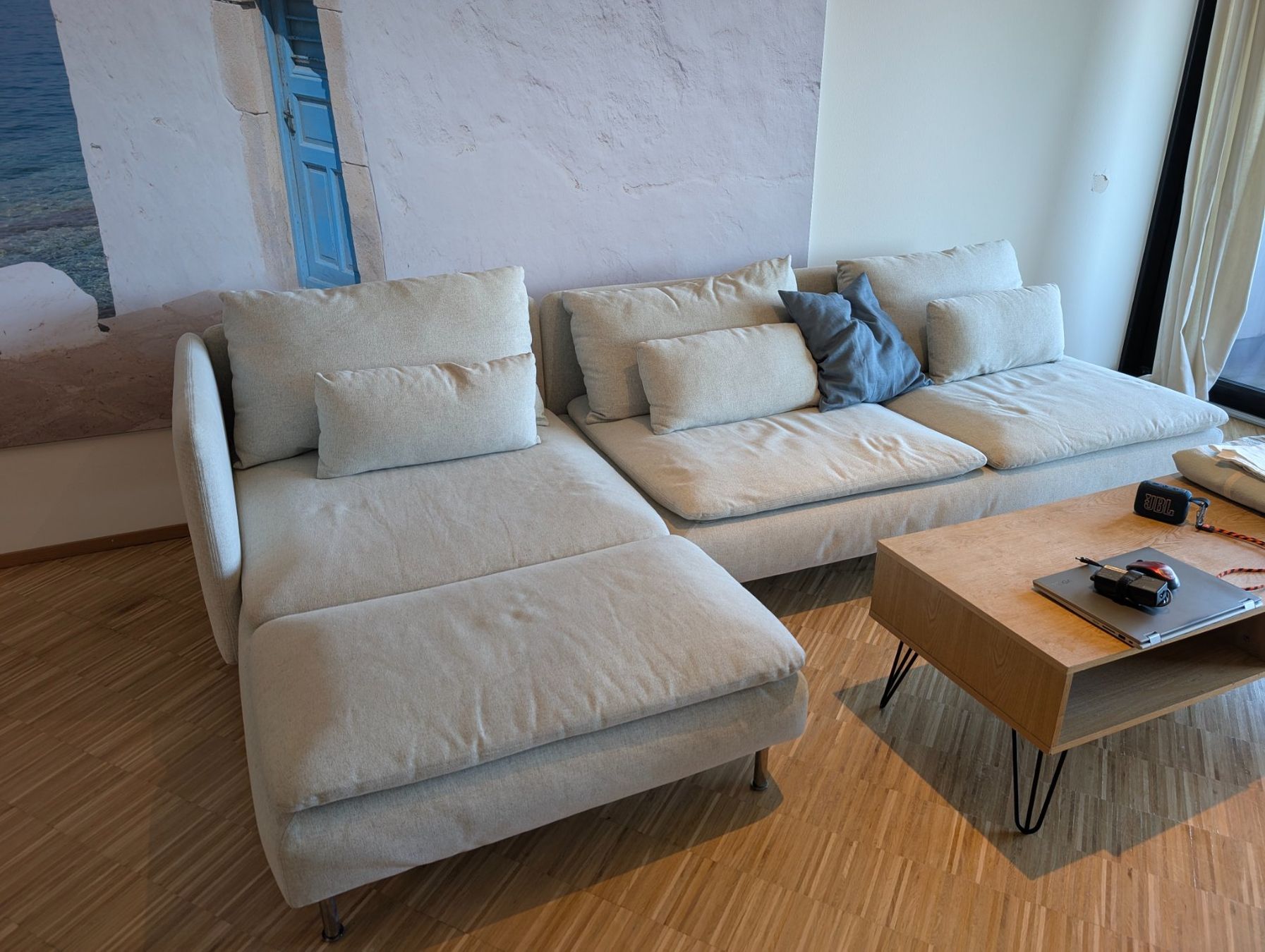 Ikea Divani: IKEA SÖDERHAMN Sofa hell - guter Zustand, waschbare Bezüge – Usato da Zürich venduto da X2Julian