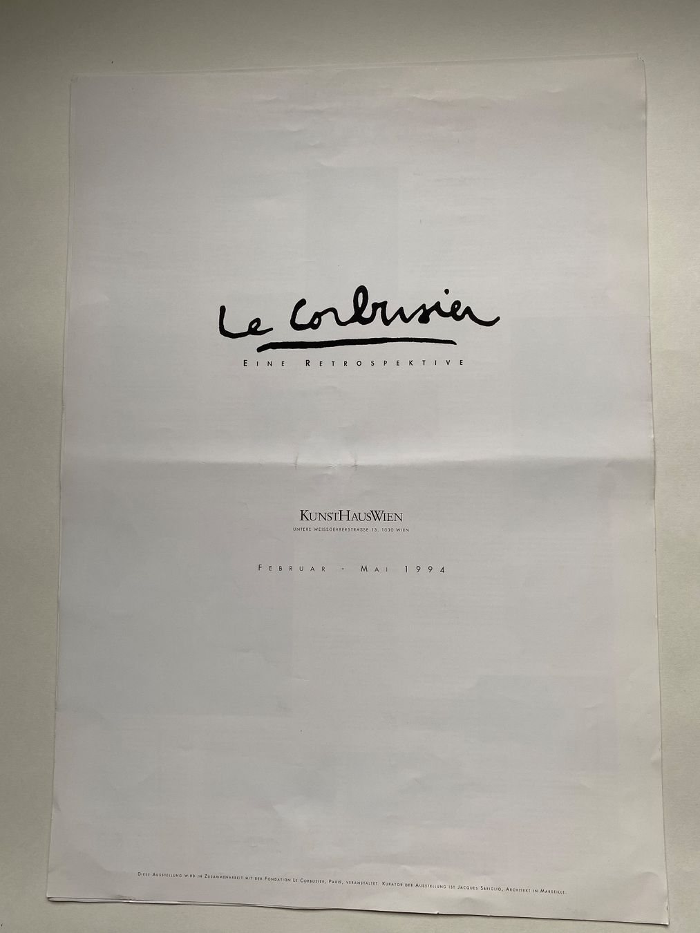 Foto & Immagini: LE CORBUSIER. Grosse Doppelseitige Farb- Poster. 7 Blätter – Usato da Zürich venduto da lesgarcons 2