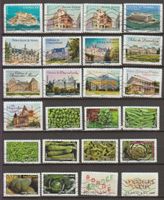 France Timbres Chateaux Nature Diverse