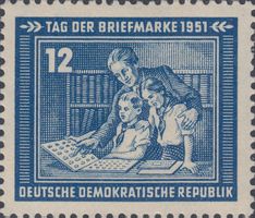 DDR 295 Tag der Briefmarke postfrische Ausgabe von 1951 **