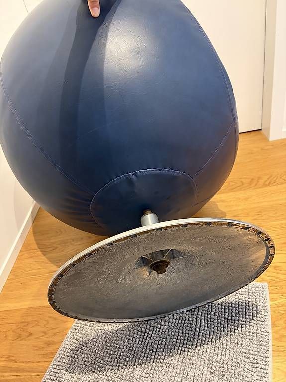Sedie: Blau Kunstleder Drehstuhl – Usato da Zürich venduto da rusk314 3