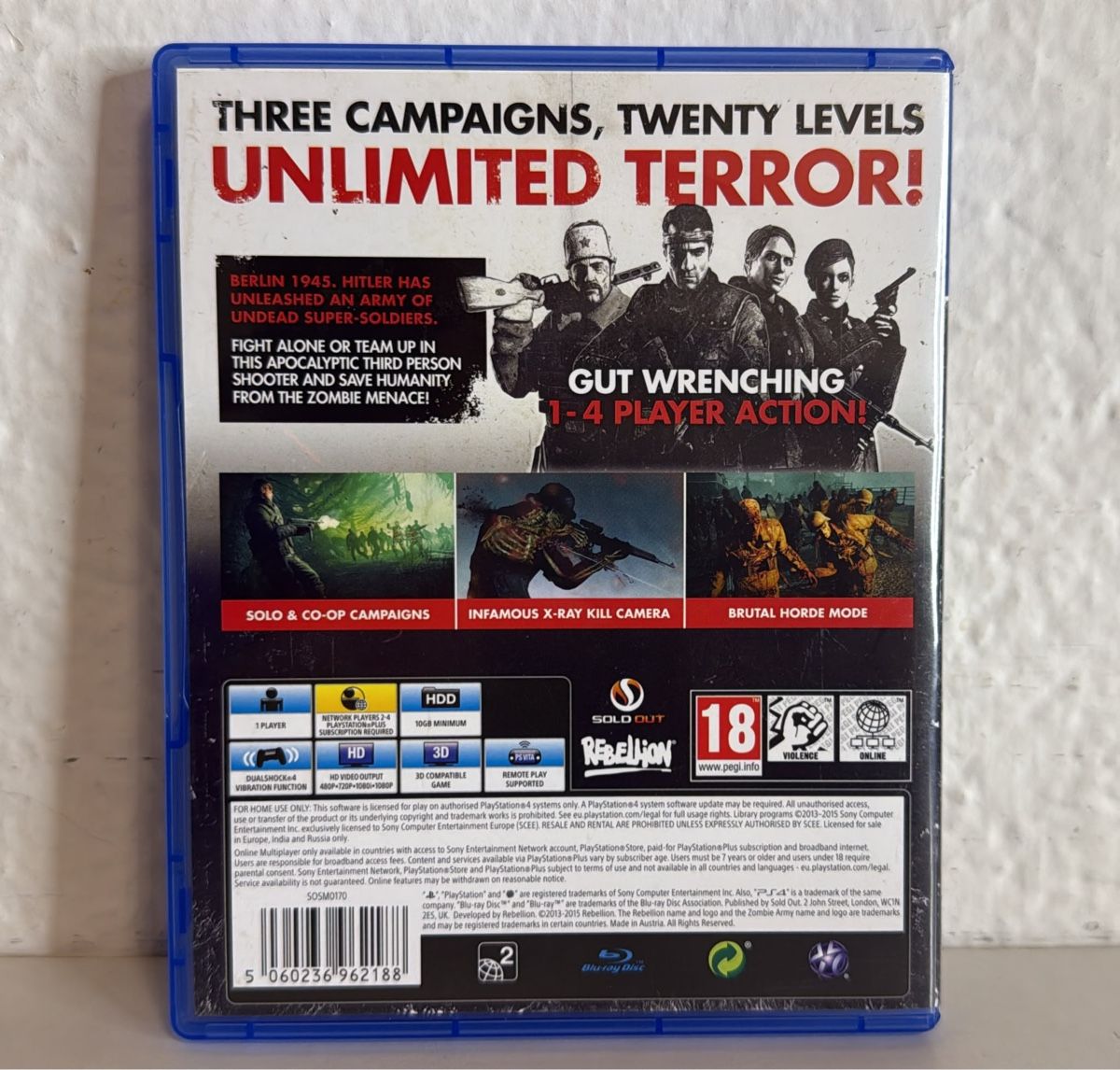 Sony Giochi: Zombie Army Trilogy - PS4/PS5 Game – Usato da Ehrendingen venduto da bubulence 1