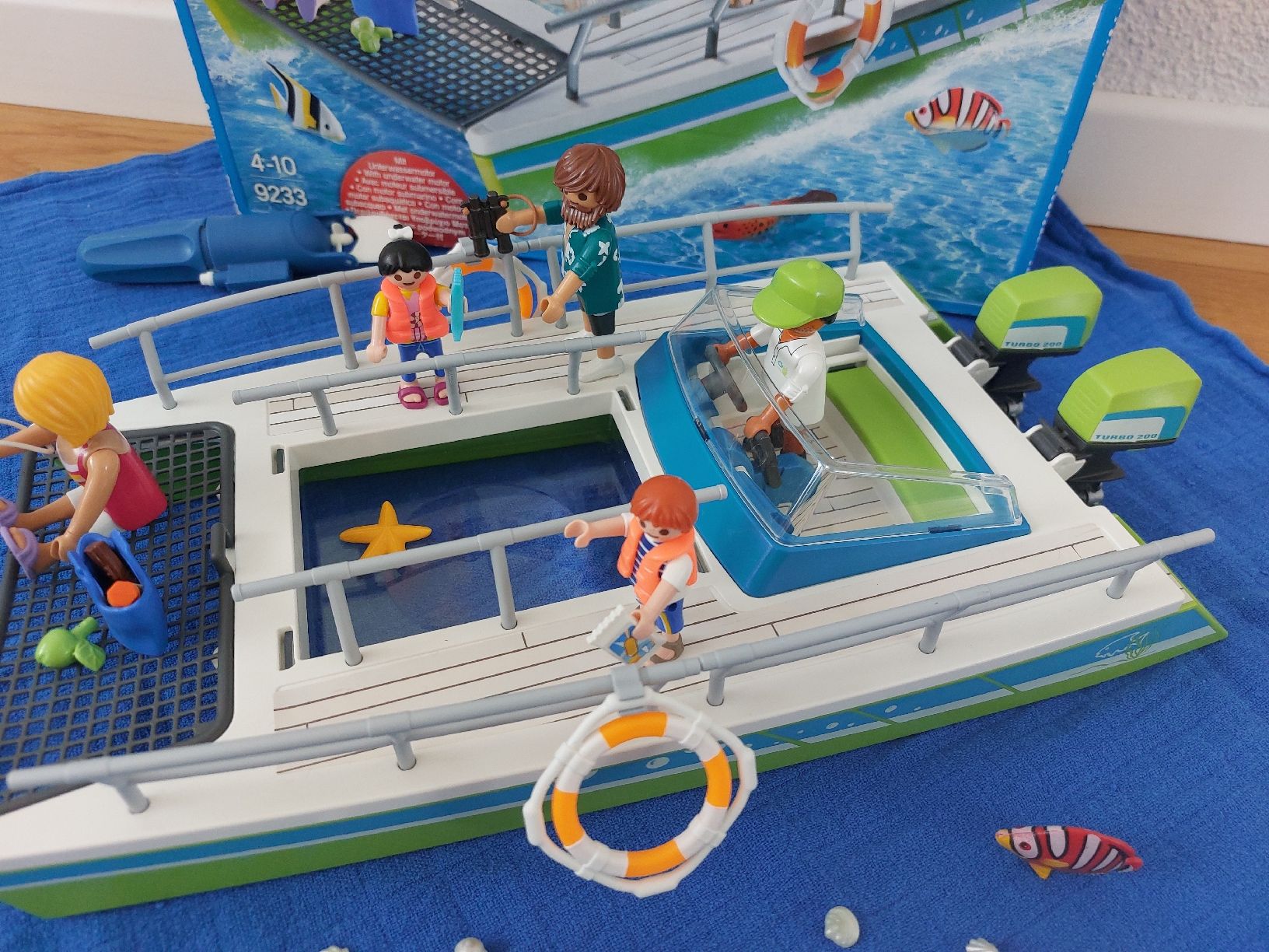 Playmobil Giocattoli: PLAYMOBIL 9233 Glasbodenboot mit Unterwassermotor – Usato da Balterswil venduto da Steineparadies 2